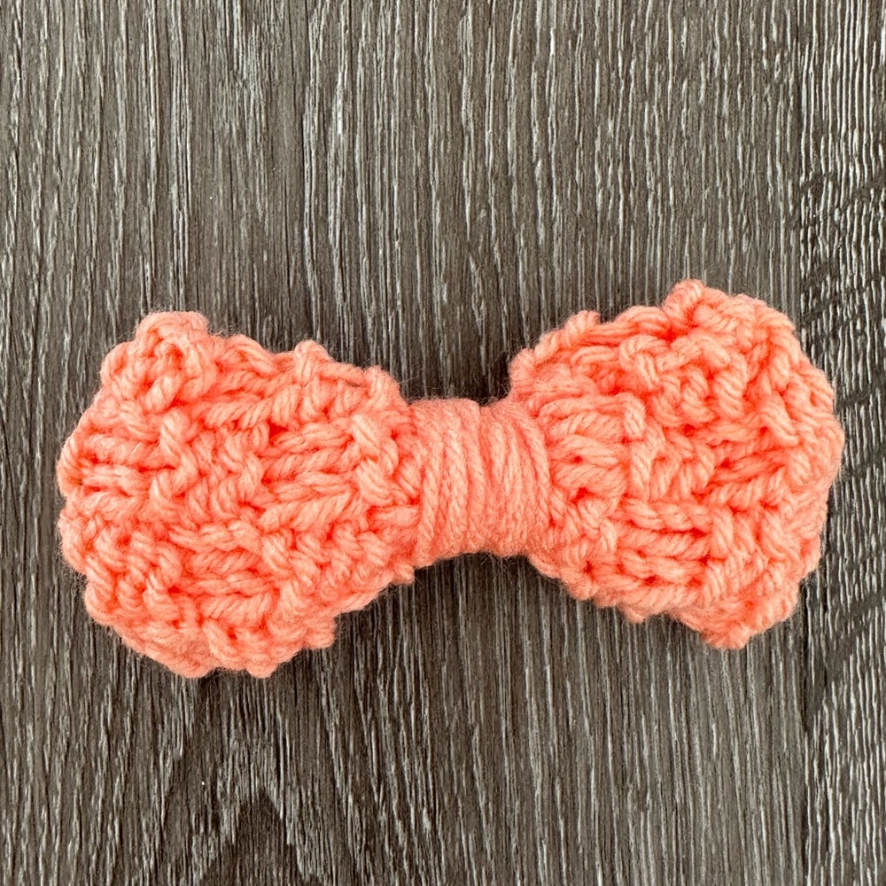 Handmade Peach Hair Bow
